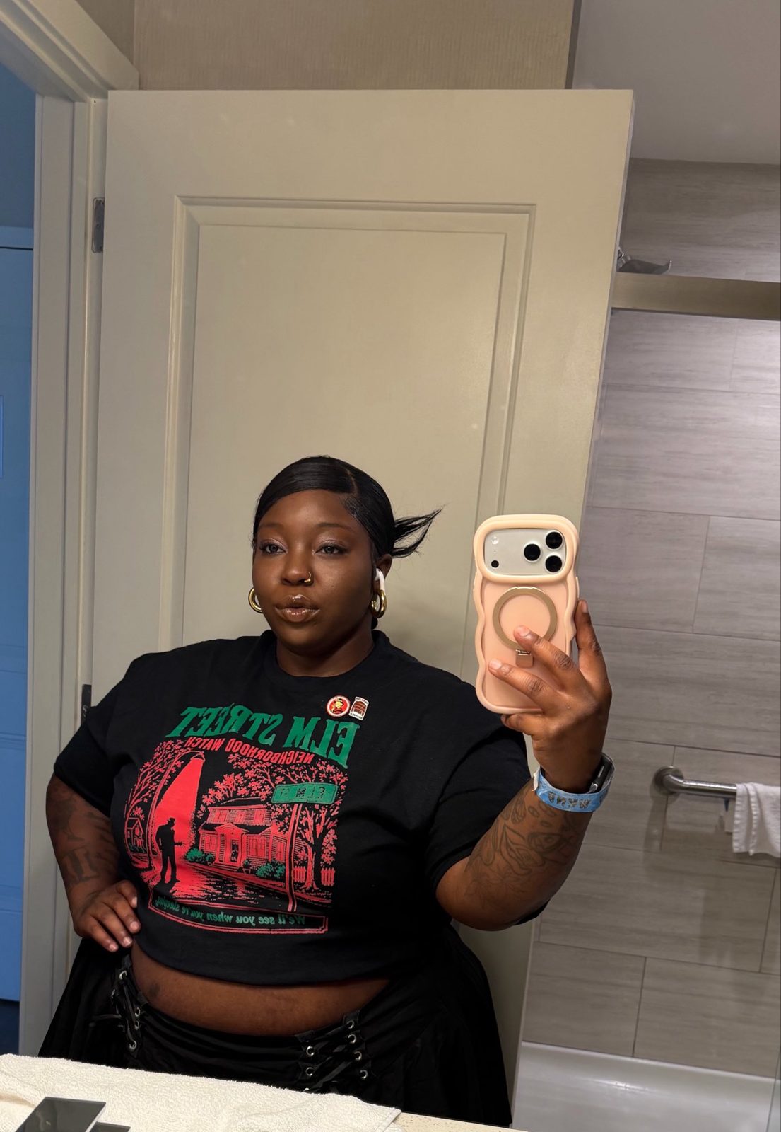 Casual mirror selfie