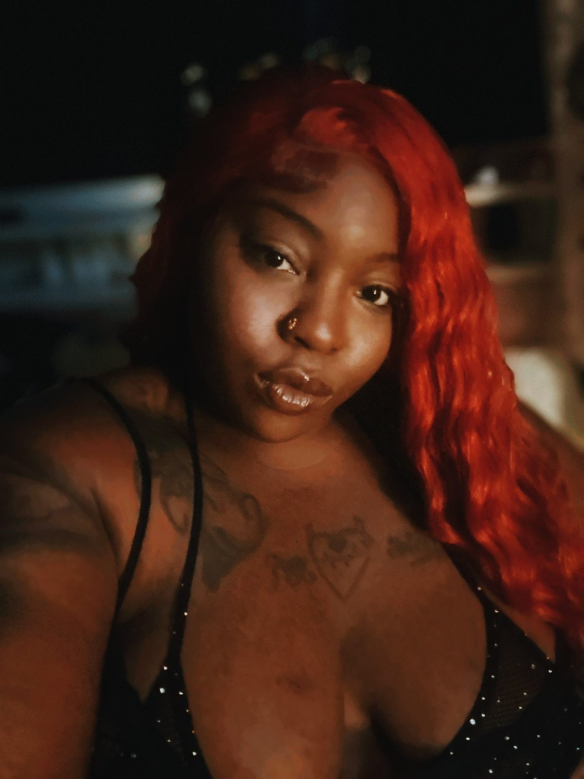 Red hair close-up
